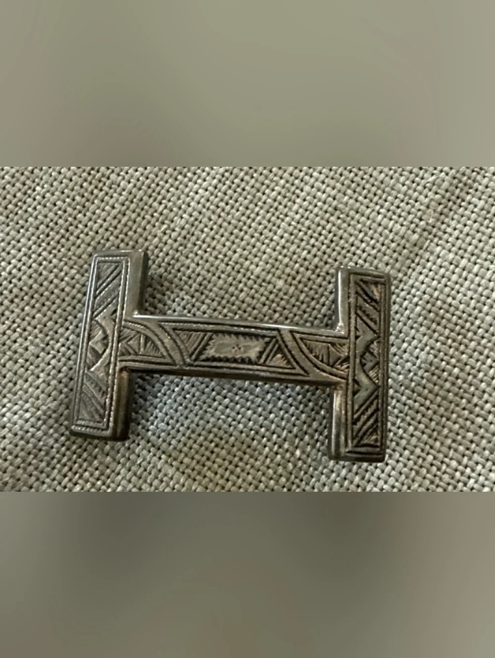 Hermes Tourag .925 Sterling Silver Buckle